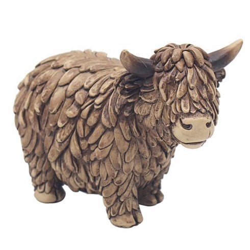 Lesser & Pavey Small Hughie Highland Cow Ornament