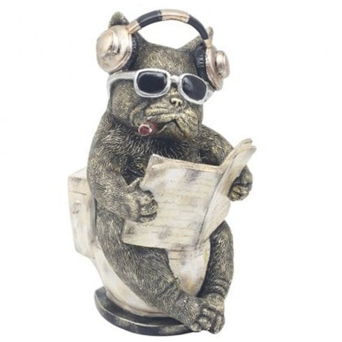 Lesser & Pavey Small Loo-Time French Bulldog Ornament