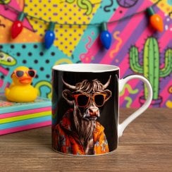 Urban Art Highland Cow Mug
