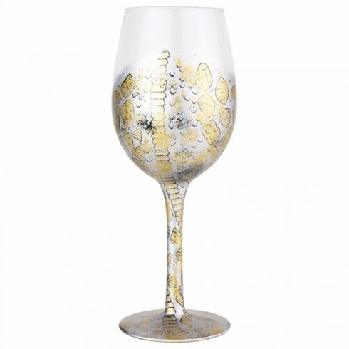 Lolita Venom Snake Skin Pattern Wine Glass