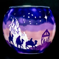 Holy Night Glass Tea-Light Holder