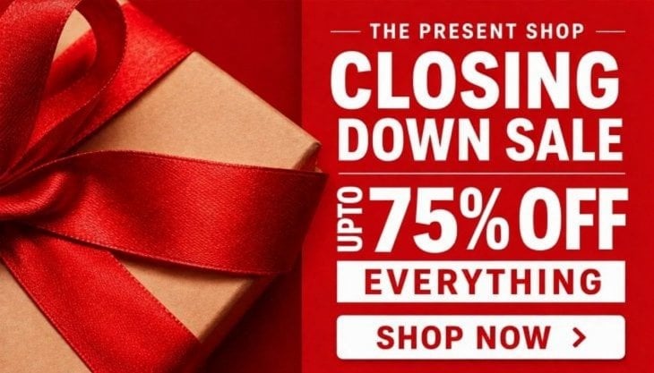 Closing Down Sale