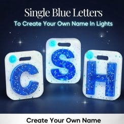 Light Up Your Name - Single Blue Letters