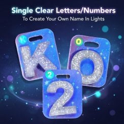 Light Up Your Name - Single Clear Letters/Numbers