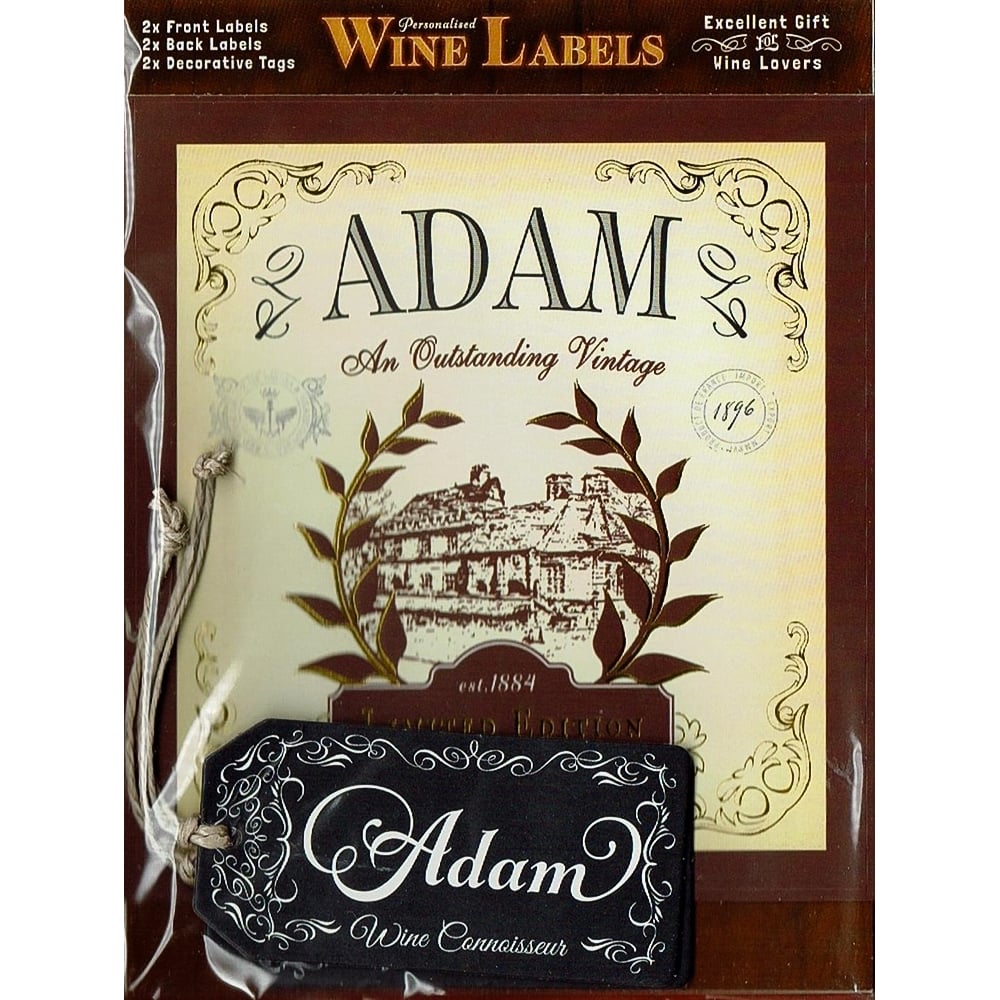Click Label Adam Mulberry Personalised Wine Label Adam WL006
