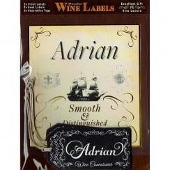 Personalised Wine Label Adrian