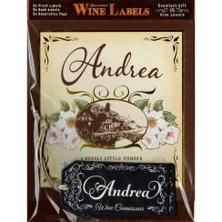 Personalised Wine Label Andrea