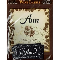 Personalised Wine Label Ann