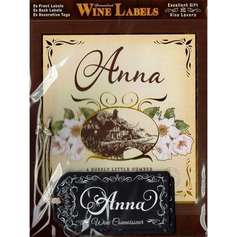 Mulberry Studios Personalised Wine Label Anna