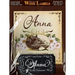 Personalised Wine Label Anna