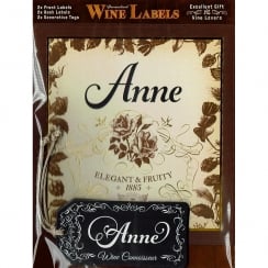 Personalised Wine Label Anne