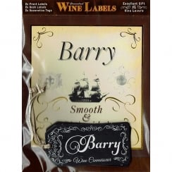 Personalised Wine Label Barry