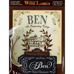 Personalised Wine Label Ben