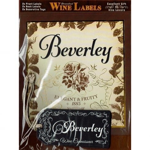 Mulberry Studios Personalised Wine Label Beverley