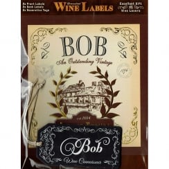 Personalised Wine Label Bob