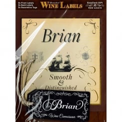 Personalised Wine Label Brian