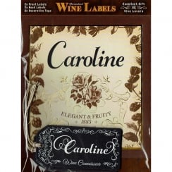 Personalised Wine Label Caroline