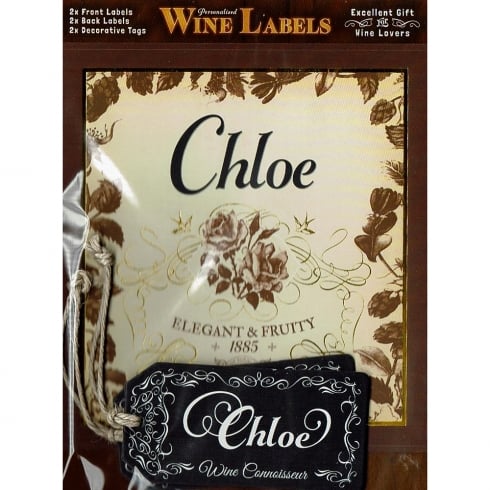 Mulberry Studios Personalised Wine Label Chloe