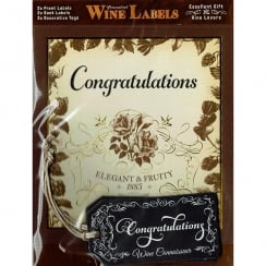 Personalised Wine Label - Congratulations