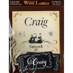 Personalised Wine Label Craig