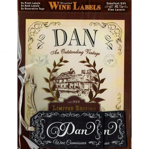 Mulberry Studios Personalised Wine Label Dan