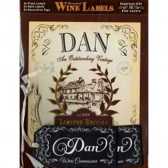 Personalised Wine Label Dan