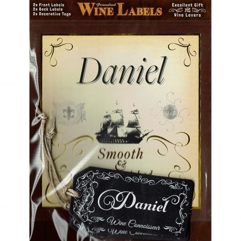 Mulberry Studios Personalised Wine Label Daniel