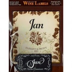 Personalised Wine Label Jan