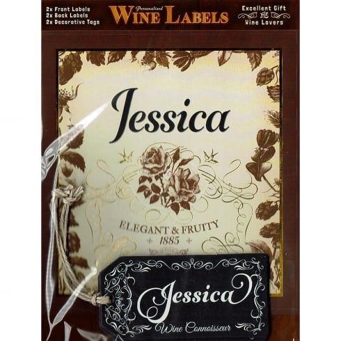 Mulberry Studios Personalised Wine Label Jessica