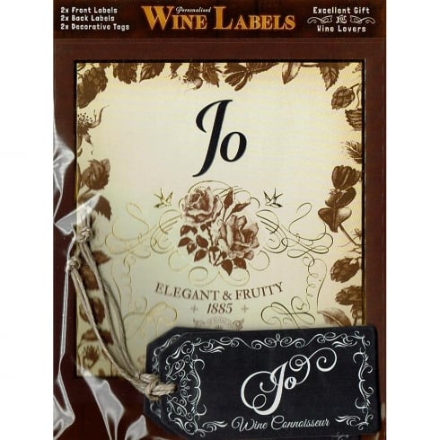 Mulberry Studios Personalised Wine Label Jo
