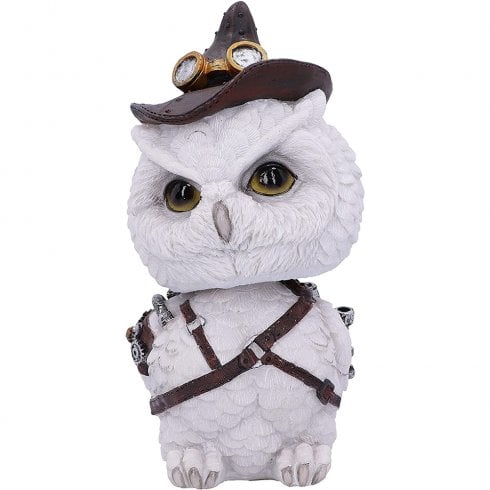 Nemesis Now Feathered Inventor 16cm Owl Resin Figurine U5552T1