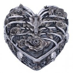 Gothic Caged Heart Trinket Box - 10.5cm