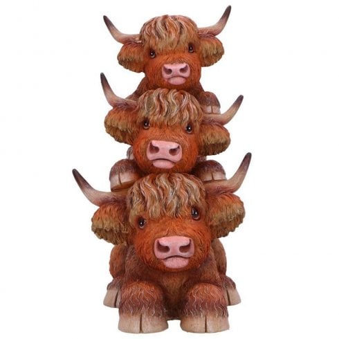 Nemesis Now Highland Cow Totem Ornament - 17.5cm