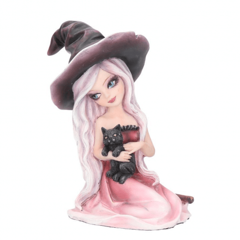 Nemesis Now Rosa Witch Figurine with Black Cat - 15cm