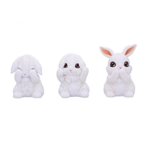 Nemesis Now Three Wise Bunnies 9cm Ornament
