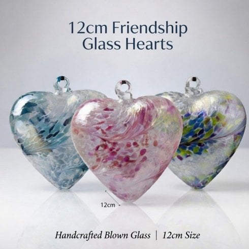 Nobile Glassware 12cm Friendship Glass Hearts