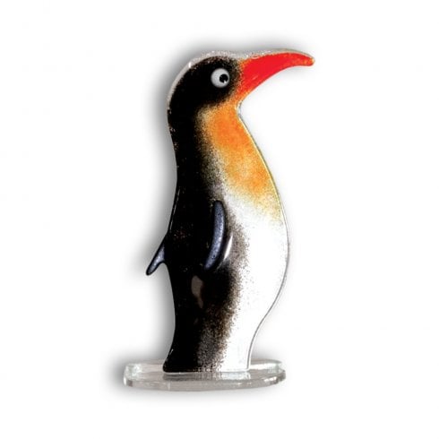 Nobile Glassware 15cm Glass Penguin Ornament