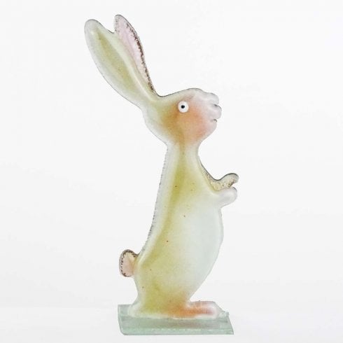 Nobile Glassware 20cm Glass Champagne Bunny Ornament