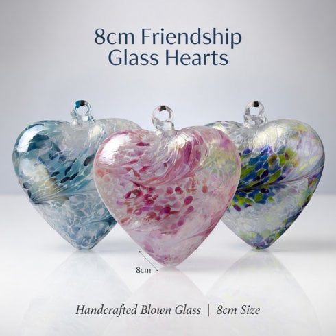 Nobile Glassware 8cm Friendship Glass Hearts