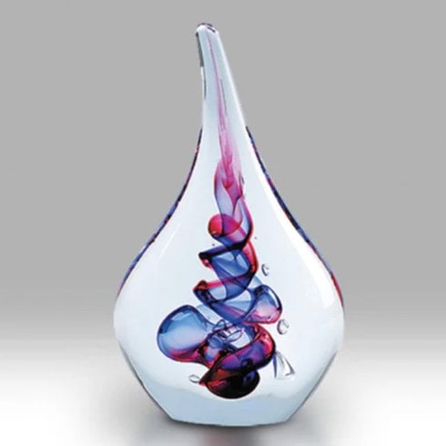 Nobile Glassware Blue Ruby Paperweight Crystal