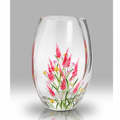 Cerise Elysian 20cm Round Glass Vase