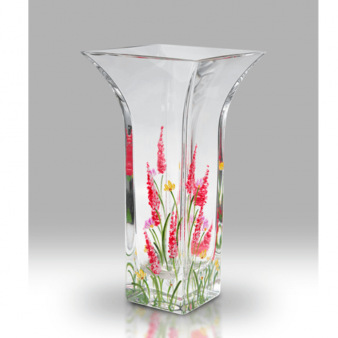 Nobile Glassware Cerise Elysian 22.5cm Flared Glass Vase