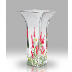 Cerise Elysian 22.5cm Flared Glass Vase