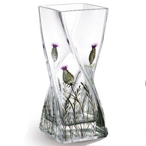Nobile Glassware Charmed Heather 20cm Twist Vase