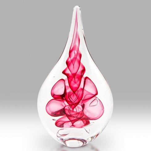 Nobile Glassware Copper Ruby Paperweight Crystal