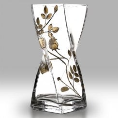 Forever Rose Gold 20cm Twist Vase