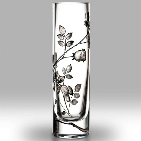 Nobile Glassware Forever Rose Silver 19.5cm Bud Vase
