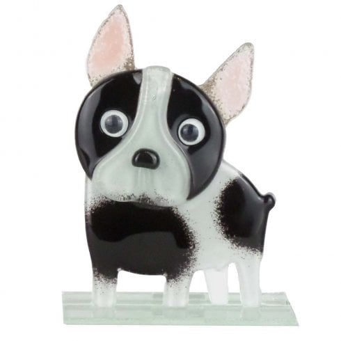 Nobile Glassware French Bulldog Glass Ornament