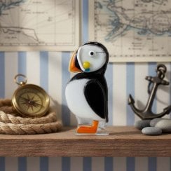 Nobile Glassware Fused Glass Puffin
