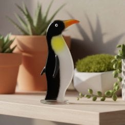 Glass Penguin Ornament